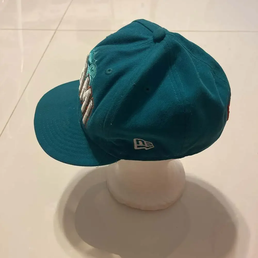 Miami Dolphins Teal Flat Brim Snapback Hat
